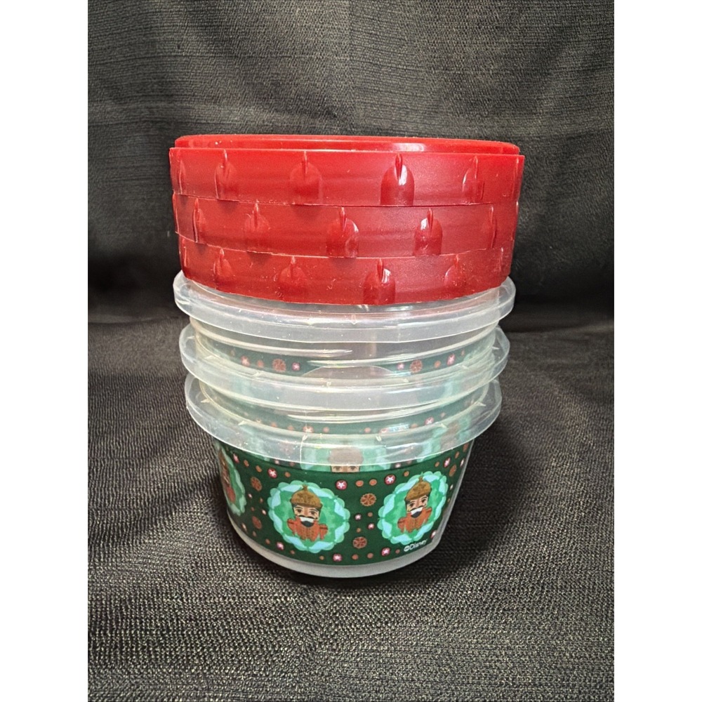 Ziploc Disney The Nutcracker Four Realms 3 Small Round Twist n Lock Containers